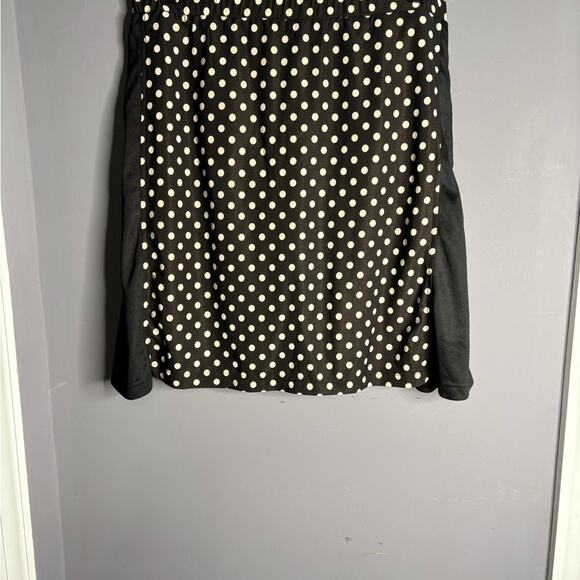 Monterey Club Black and White Polka Dot Pull On Skort With Pockets Size Large - Picture 4 of 6